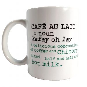 Cafe du Monde Café Au Lait Definition Mug