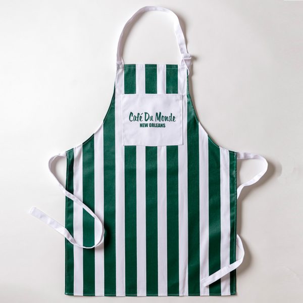 Cafe du Monde Green Stripe Apron