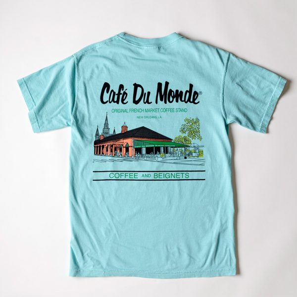 Cafe du Monde Comfort Colors Chalky Mint Tee Shirt