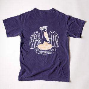 Cafe du Monde Comfort Colors Grape Pelican Tee Shirt