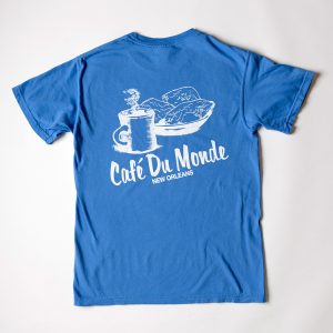 Cafe du Monde Comfort Colors Mystic Blue Tee Shirt