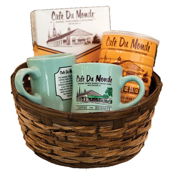 Cafe du Monde Green Cups Gift Basket