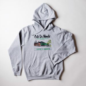 Cafe du Monde Heather Gray Champion Hoodie Sweatshirt