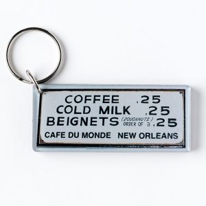 Cafe du Monde Menu Keychain