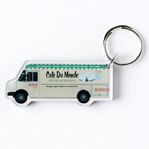 Cafe du Monde Food Truck Keychain