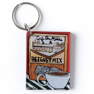 Cafe du Monde Beignet Mix and Cup Keychain