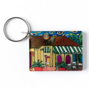 Cafe du Monde Patio Plants Keychain