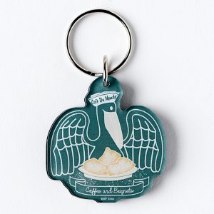 Cafe du Monde Pelican Keychain