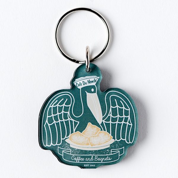 Cafe du Monde Pelican Keychain