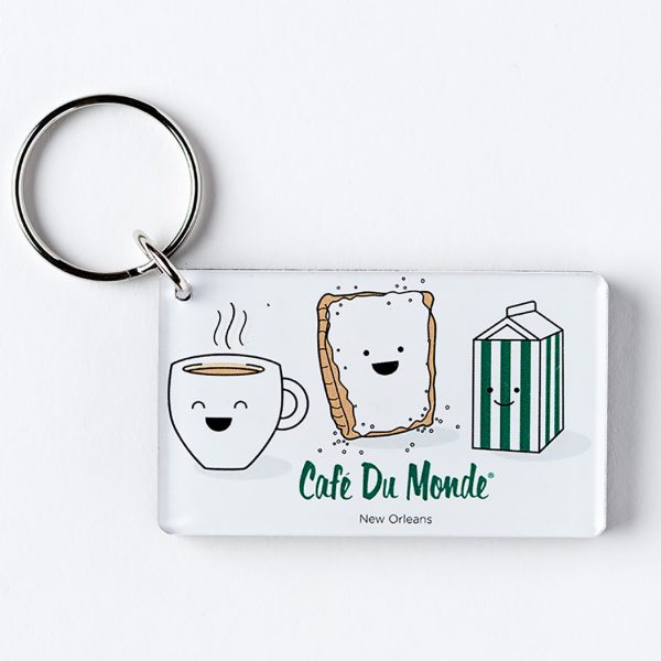 Cafe du Monde Smile Keychain