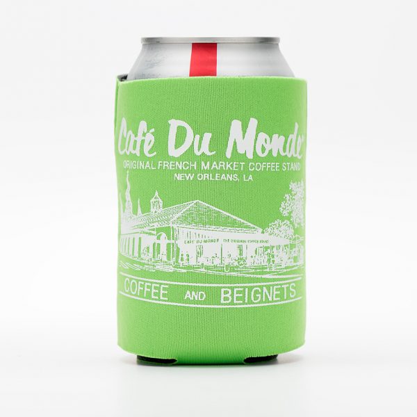 Cafe du Monde Lime Green Koozie