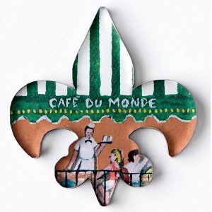 Cafe du Monde Fleur de Lis Magnet