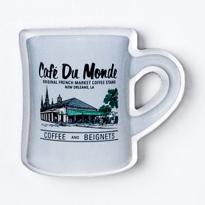 Cafe du Monde Gray Diner Coffee Mug Magnet