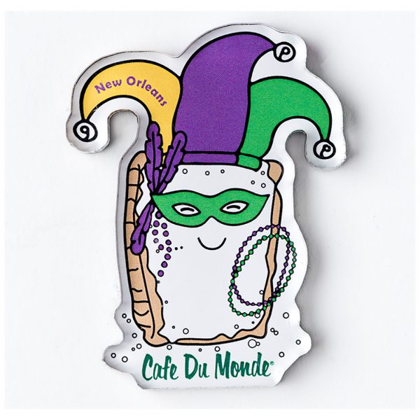 Cafe du Monde Mardi Gras Jester Magnet