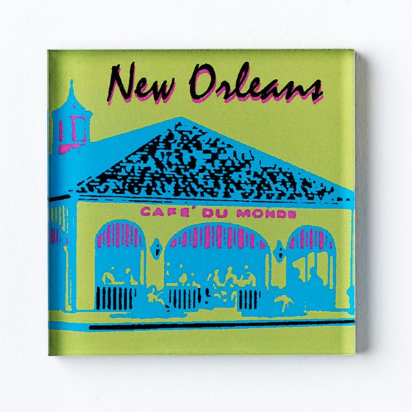 Cafe du Monde Lime Blue Magnet