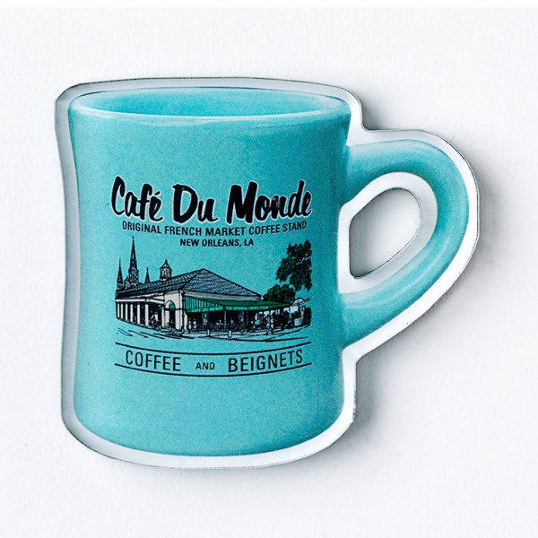 Cafe du Monde Mint Diner Coffee Mug Magnet