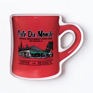 Cafe du Monde Red Diner Coffee Mug Magnet