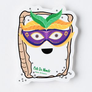 Cafe du Monde Mardi Gras Beignet Sticker