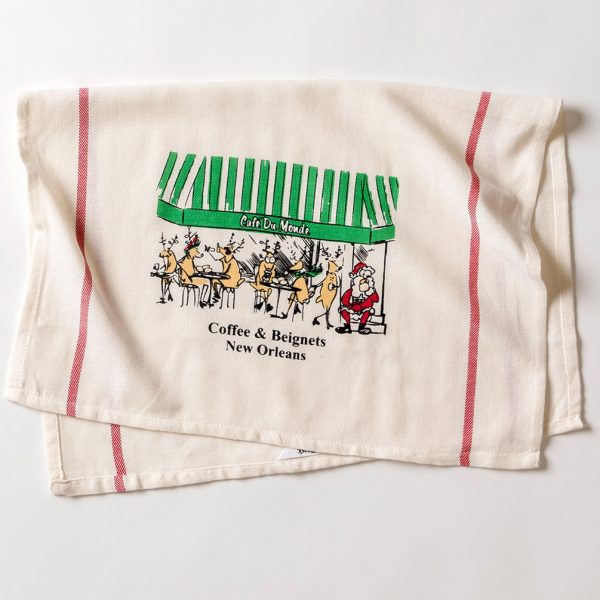 Cafe du Monde Christmas Towel