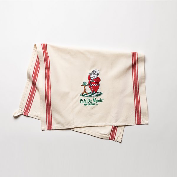 Santa and Beignets Christmas Towel