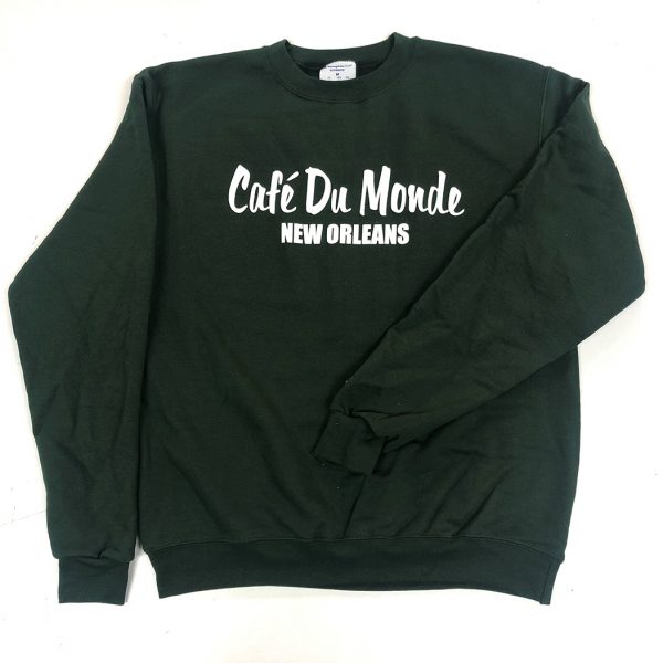 Cafe du Monde Green Crew Sweatshirt